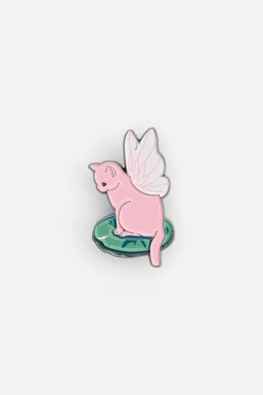 Image of Jewelry. Productname: Pond Cat Pin in Pink colour by brand - Dangerfield