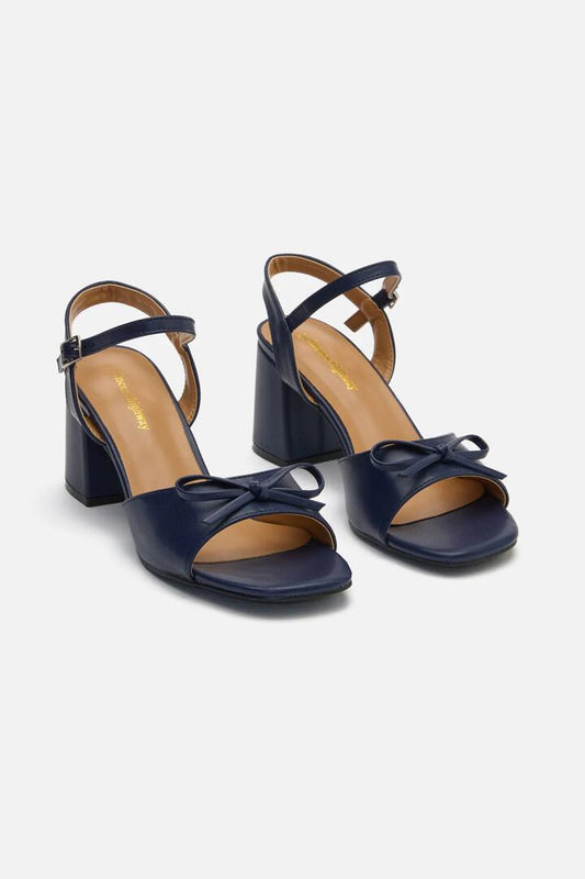 Image of Heels. Productname: Navy Bow Heel in Navy colour by brand - Princess Highway