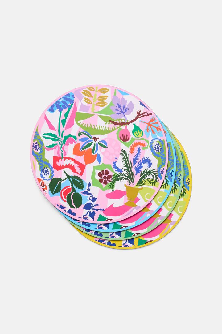 Image of Kitchen & Dining. Productname: Garden Fiesta Placemat Set 4 in Print colour by brand - Gorman