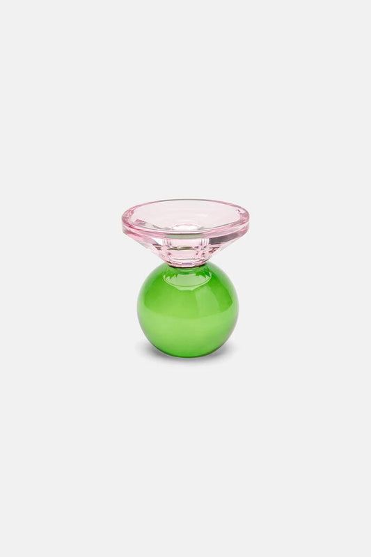 Image of Kitchen & Dining. Productname: Geo Cut Glass CandleHolderWide in Multi colour by brand - Gorman