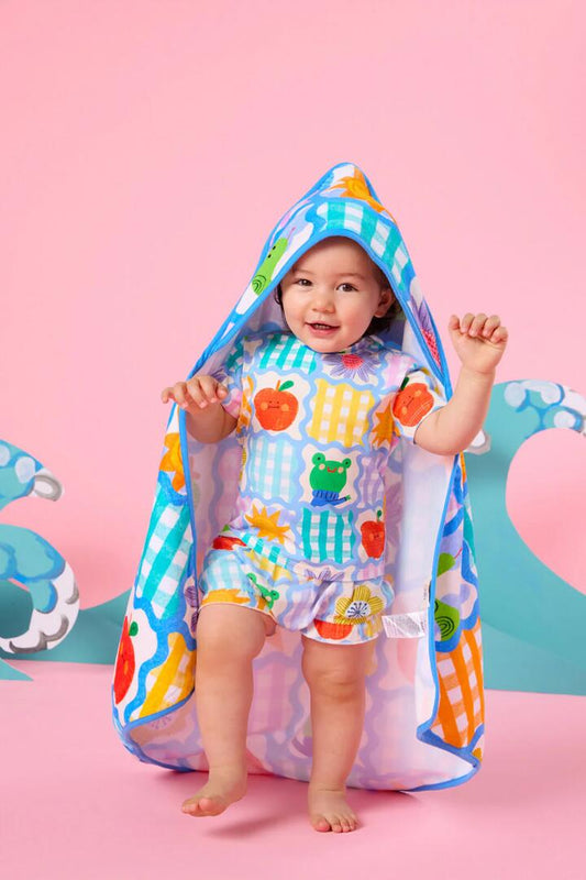 Image of Others. Productname: Jumble Check Baby Towel in Multi colour by brand - Gorman