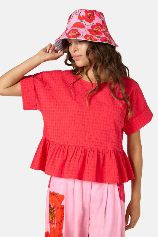 Image of Hats. Productname: Poppies Bucket Hat in Print colour by brand - Gorman