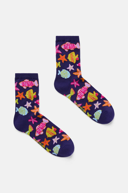 Image of Socks. Productname: Fish Ahoy Sock in Multi colour by brand - Gorman