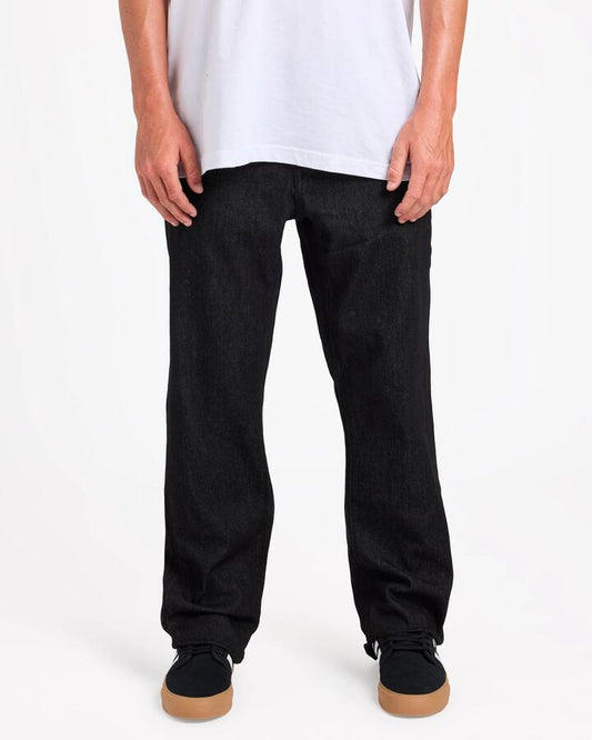 Image of Jeans. Productname: Volcom Mens V Kinkade Stretch Denim Jeans Rinsed Black - in Rinsed Black colour by brand - Volcom