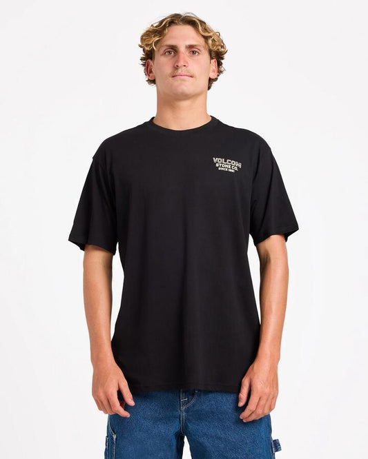 Image of T-Shirts. Productname: Volcom Mens Aus Boozey Bird T-Shirt Black - in Black colour by brand - Volcom