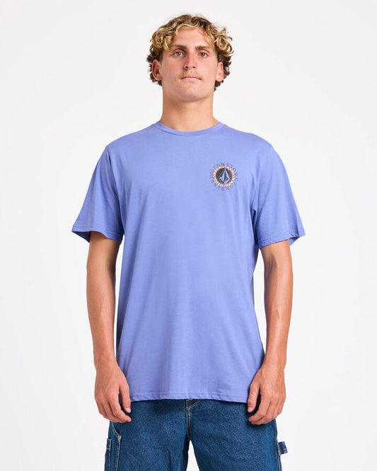 Image of T-Shirts. Productname: Volcom Mens Sunstone T-Shirt Denim - in Denim colour by brand - Volcom