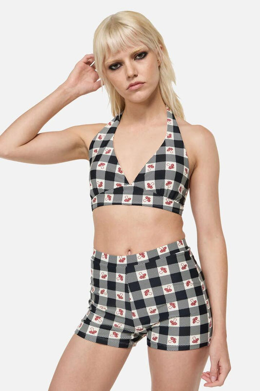 Image of Swimwear. Productname: Sweet Home Bikini TopÂ in Black/White colour by brand - Dangerfield