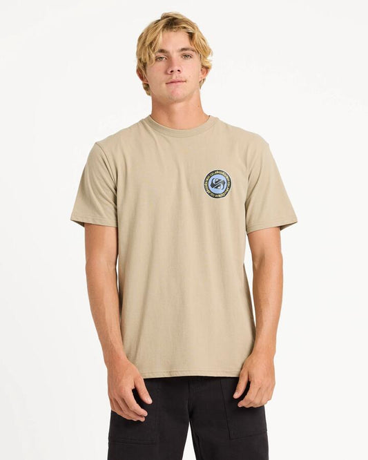 Image of T-Shirts. Product name - Quiksilver Mens Omni Mirror T-Shirt Seneca Rock in Seneca Rock colour by brand - Quiksilver