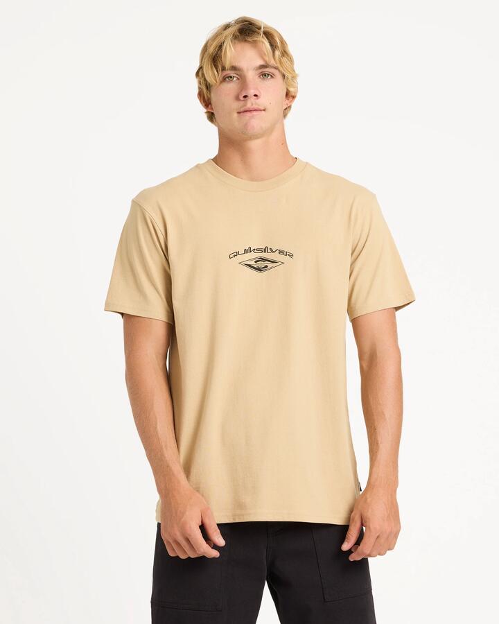 Image of T-Shirts. Product name - Quiksilver Mens Reflected T-Shirt Khaki in Khaki colour by brand - Quiksilver