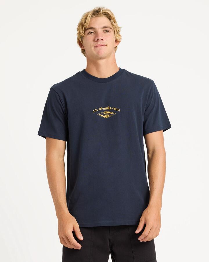 Image of T-Shirts. Product name - Quiksilver Mens Reflected T-Shirt Dark Navy in Dark Navy colour by brand - Quiksilver