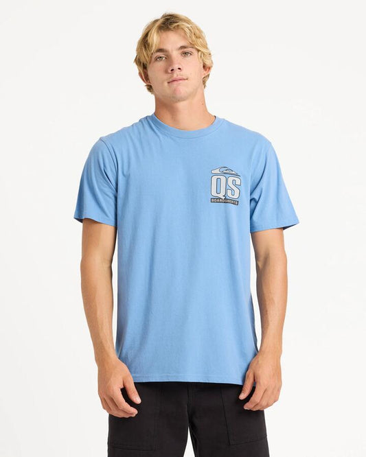 Image of T-Shirts. Product name - Quiksilver Mens Qs Rise T-Shirt Riviera in Riviera colour by brand - Quiksilver