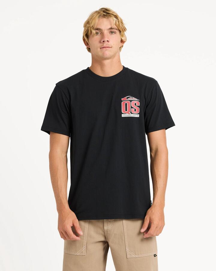 Image of T-Shirts. Product name - Quiksilver Mens Qs Rise T-Shirt Black in Black colour by brand - Quiksilver