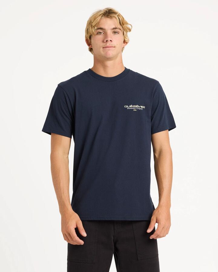 Image of T-Shirts. Product name - Quiksilver Mens Sunfade T-Shirt Dark Navy in Dark Navy colour by brand - Quiksilver