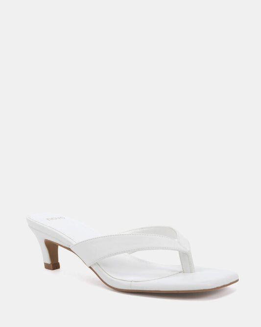 Image of Heels. Productname: Valence: White - Women's Strappy - Low Heel in Multi colour by brand - Novo