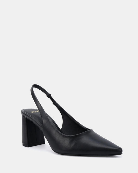 Image of Shoes. Productname: Irie: Black Smooth - Women's Court - High Heel in Black colour by brand - Novo