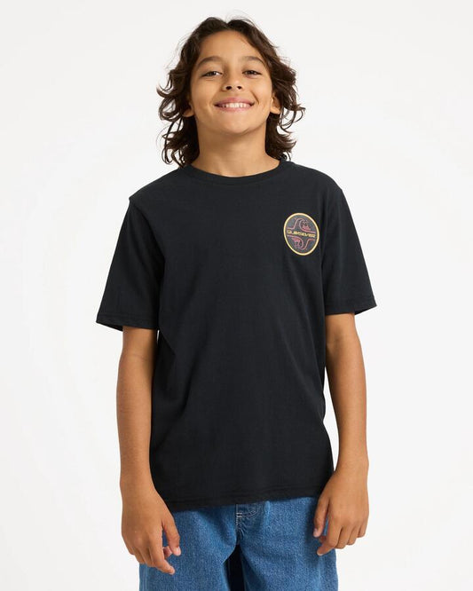 Image of T-Shirts. Product name - Quiksilver Boys 8-16 Sequel T-Shirt Black in Black colour by brand - Quiksilver