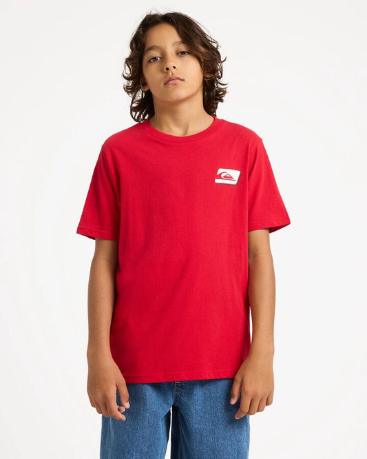 Image of T-Shirts. Product name - Quiksilver Boys 8-16 Reflex T-Shirt Salsa in Salsa colour by brand - Quiksilver