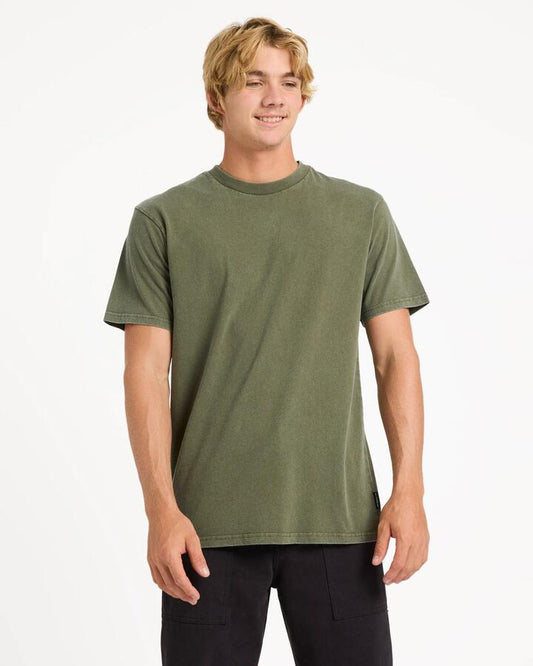 Image of T-Shirts. Product name - Quiksilver Mens Salt Water Crew T-Shirt Grape Leaf in Grape Leaf colour by brand - Quiksilver