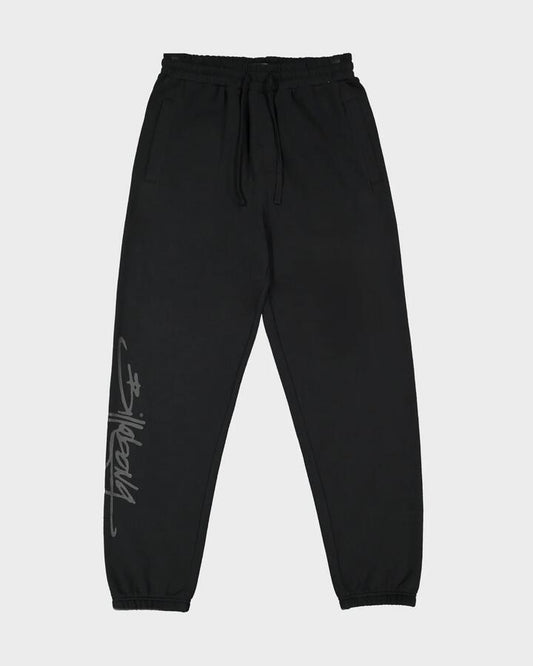 Image of a model wearing Pants. Productname: billabong - Mens Jbay Trackpants - Black - in Black colour by brand - billabong