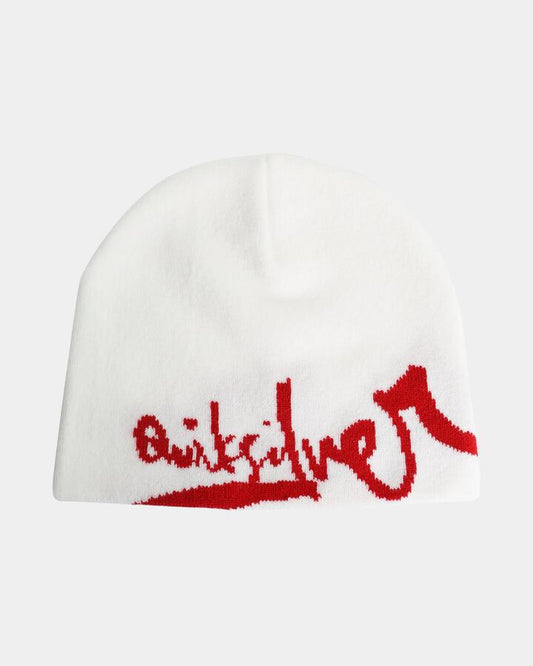 Image of Hats. Productname: quiksilver - Mens Yg Beanie - White - in White colour by brand - quiksilver