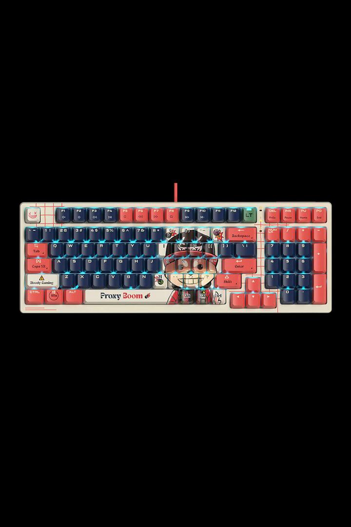 Image of Electronics Accessories. Productname: Bloody AT98 Proxy Boom 98 Keys Optical Switch Adjustable Actuation Mechanical Keyboard in Proxy Boom colour by brand - BLOODY