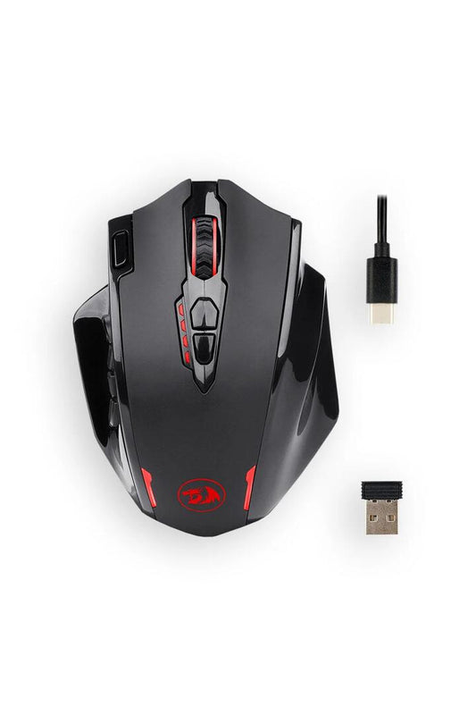 Image of Electronics Accessories. Productname: Redragon M913 Impact Elite MMO Black Wireless Gaming Mouse in Black colour by brand - REDRAGON