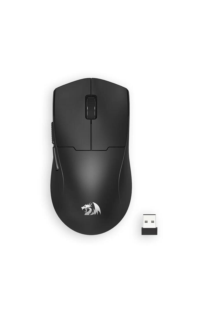 Image of Mice & Trackballs. Product name - Redragon M918-PRO K1ng Max Black Ultra-Light Tri-Mode 26000 DPI Esports Gaming Mouse in Black colour by brand - REDRAGON