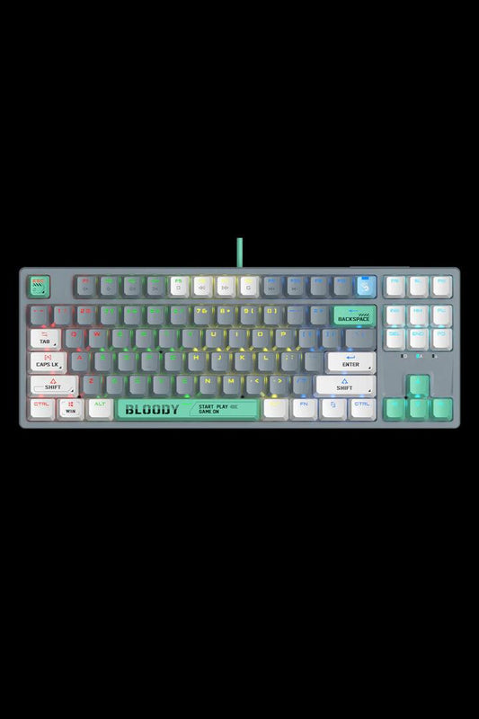 Image of Electronics Accessories. Productname: Bloody S87 Energy Ash TKL BLMS Mechanical Keyboard in Energy Ash colour by brand - BLOODY