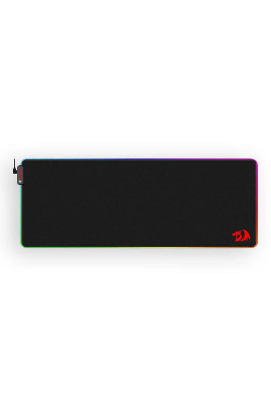 Image of Mice & Trackballs. Product name - Redragon P033 NeptuneX Black Extended RGB Lighting Gaming Mouse Pad in Black colour by brand - REDRAGON