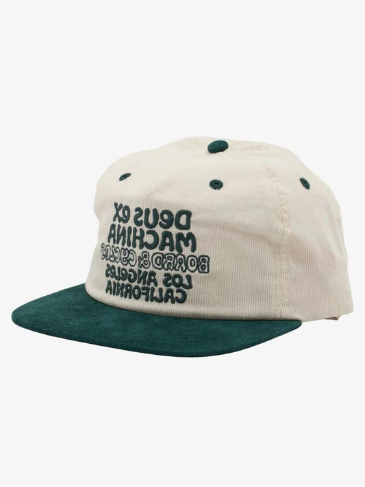 Image of Hats. Productname: Deus Squeak Cord Cap Bright - Vintage White ONE SIZE Vintage White in Vintage White colour by brand - Deus