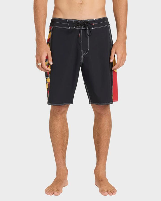 Image of Swimwear. Product name - Billabong Mens Otis Dbah Pro Performance 19" Boardshorts Black in Black colour by brand - Billabong