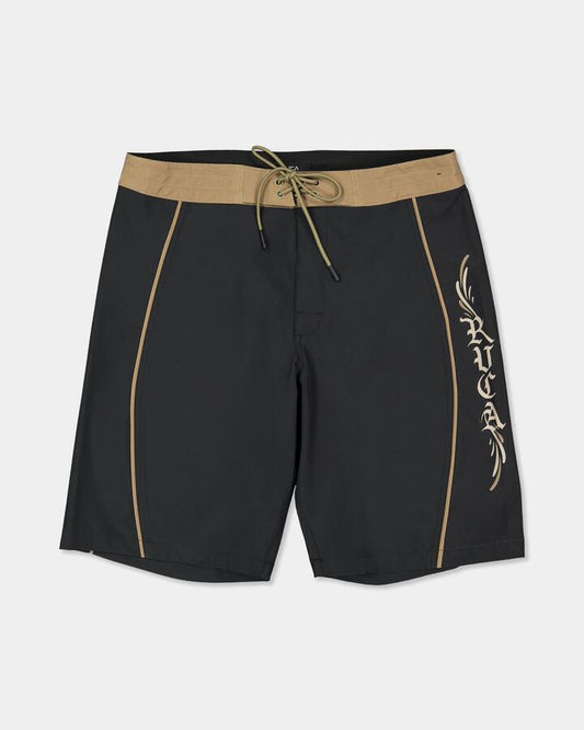 Image of Swimwear. Product name - RVCA Mens Retract Trunk 20" Boardshorts Rvca Black in Rvca Black colour by brand - RVCA