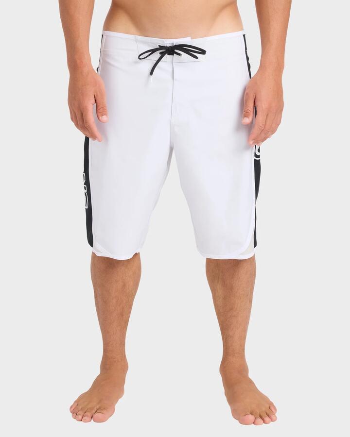 Image of Swimwear. Product name - Billabong Mens Dbah Bio Wave Pro Performance 21" Boardshorts White Vintage - in White Vintage colour by brand - Billabong