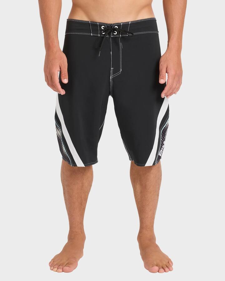 Image of Swimwear. Product name - Billabong Mens Fluid 2K Pro Performance 21" Boardshorts Black in Black colour by brand - Billabong