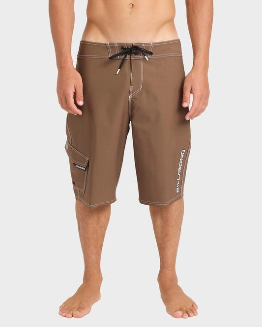Image of Swimwear. Productname: billabong - Mens Bio Og Performance 22" Boardshorts - Mocha - in Mocha colour by brand - billabong