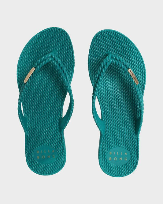 Image of Sandals. Productname: billabong - Womens Kick Back Solid Thongs - Ivy - in Ivy colour by brand - billabong
