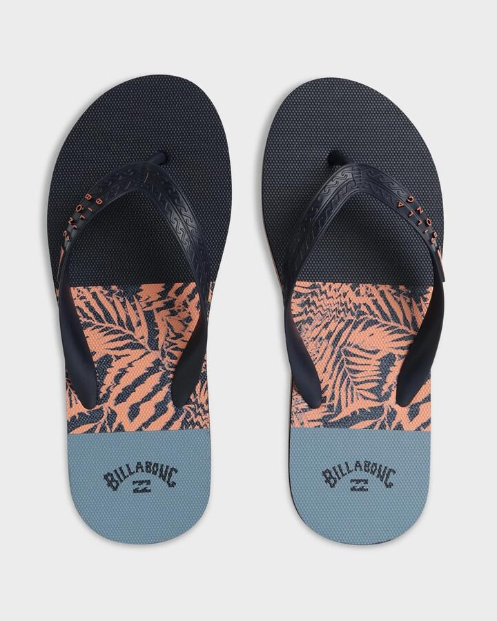 Image of Sandals. Product name - Billabong Mens Tides 2.0 Print Thongs Vector Navy/Energy Red/Leisure in Vector Navy/Energy Red/Leisure colour by brand - Billabong