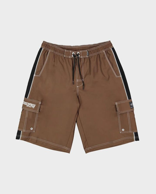 Image of Swimwear. Productname: billabong Mens Throw On 3.0 22" Boardshorts Mocha - in Mocha colour by brand - Billabong