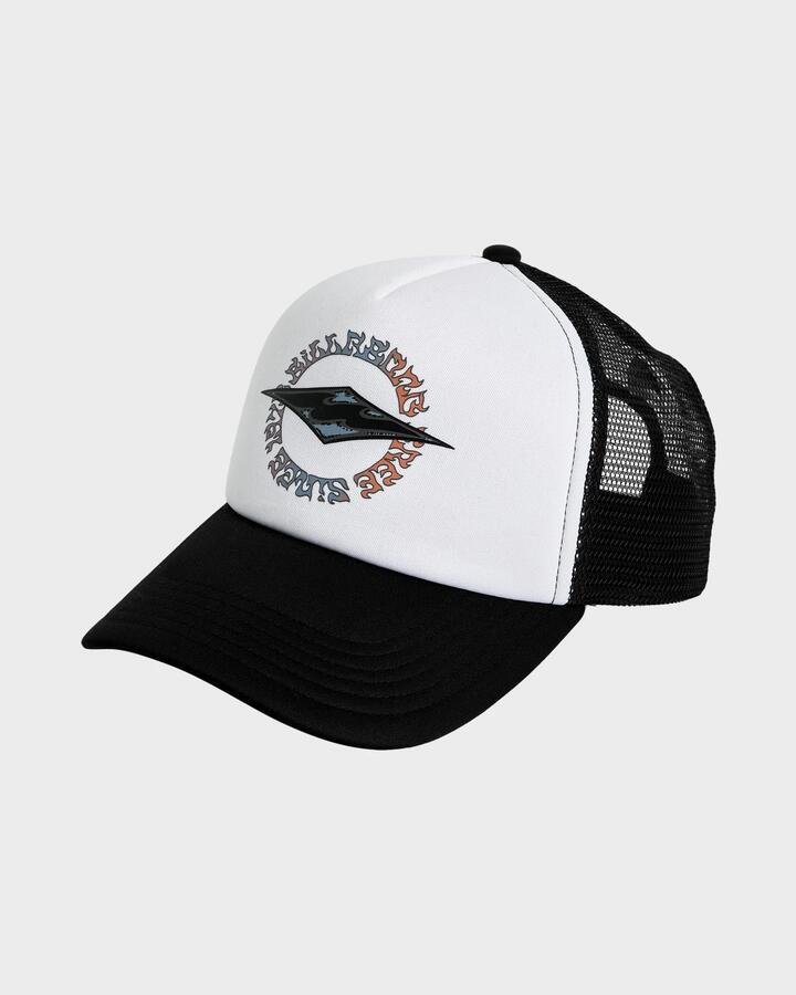Image of Hats. Product name - Billabong Boys 8-16 Hallow Dia 5 Panel Cap Black in Black colour by brand - Billabong