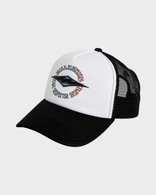 Image of Hats. Product name - Billabong Boys 8-16 Hallow Dia 5 Panel Cap Black in Black colour by brand - Billabong