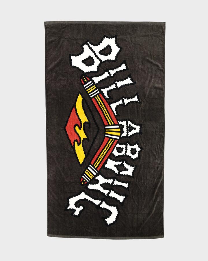 Image of Accessories. Productname: billabong - Mens Otis Arch Towel - Black - in Black colour by brand - billabong