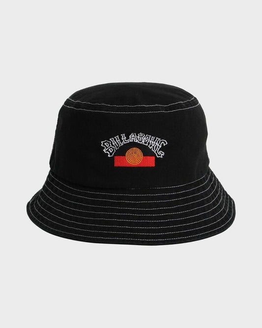 Image of Hats. Product name - Billabong Mens Otis Flag Bucket Hat Black in Black colour by brand - Billabong