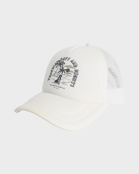 Image of Hats. Productname: billabong - Womens Welcome To Hawaii Adjustable Snapback Cap - Salt Crystal - in Salt Crystal colour by brand - billabong