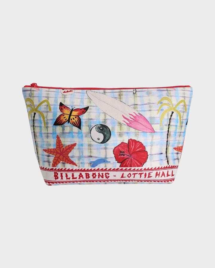 Image of Bags. Productname: billabong Womens Lottie Hall Dry Clutch White Multi - in White Multi colour by brand - Billabong