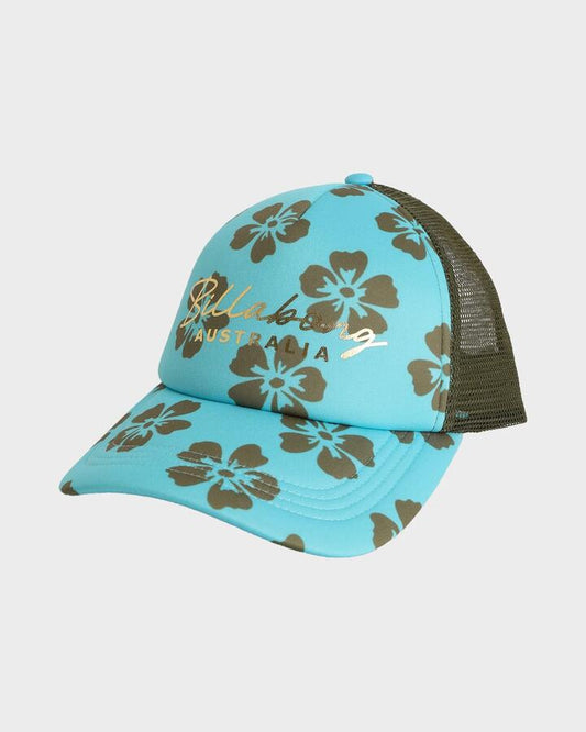 Image of Hats. Productname: billabong Womens Last Summer Trucker Cap Ocean Spray - in Ocean Spray colour by brand - Billabong