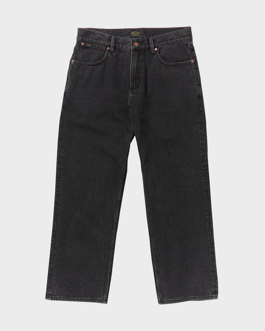 Image of Jeans. Productname: rvca Mens Americana Dayshift Denim Jeans Black Rinse - in Black Rinse colour by brand - Rvca