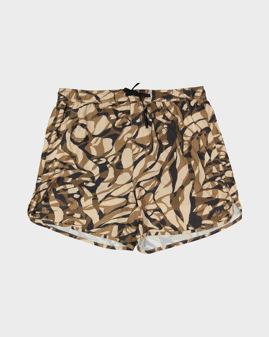 Image of a model wearing Shorts. Productname: rvca Mens Yoggers Lite 15" Shorts Camoflauge - in Camoflauge colour by brand - Rvca