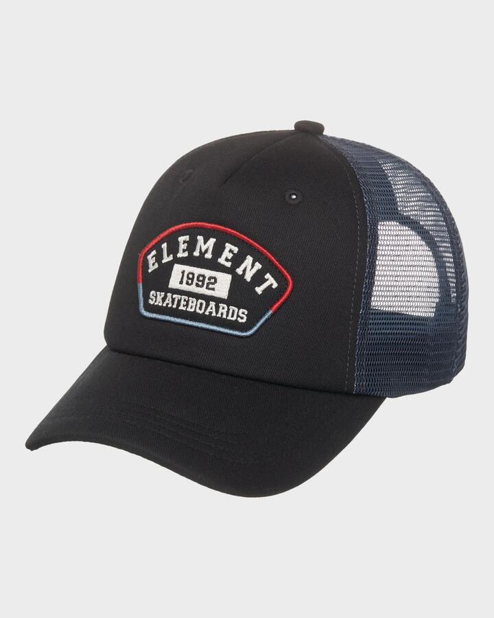 Image of Hats. Productname: element Mens Team Trucker Cap Flint Black - in Flint Black colour by brand - Element