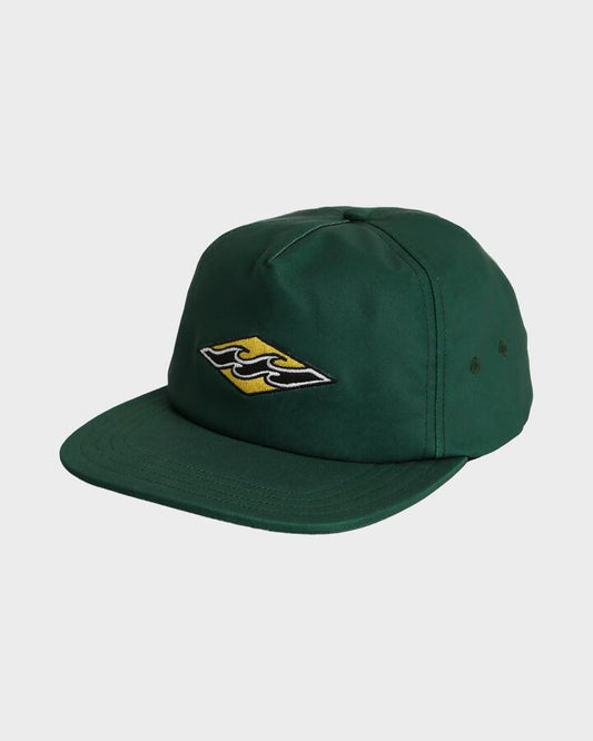Image of Hats. Productname: billabong Mens Team Snapback Cap Deep Forest - in Deep Forest colour by brand - Billabong