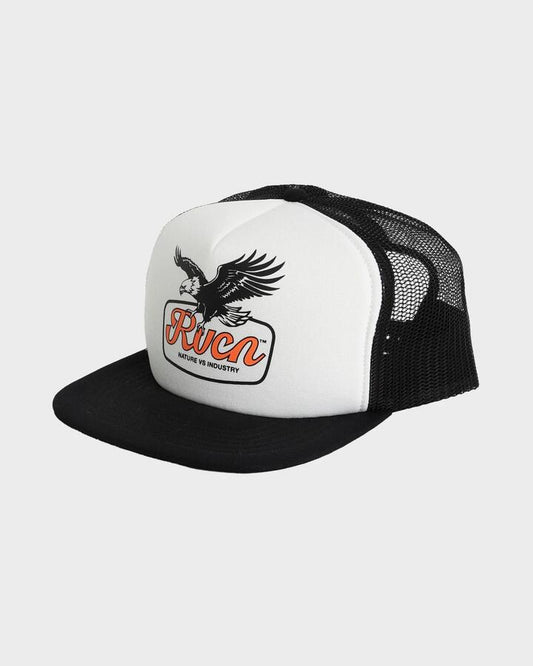 Image of Hats. Productname: rvca Mens On Wings Cap White/Black - in White/Black colour by brand - Rvca